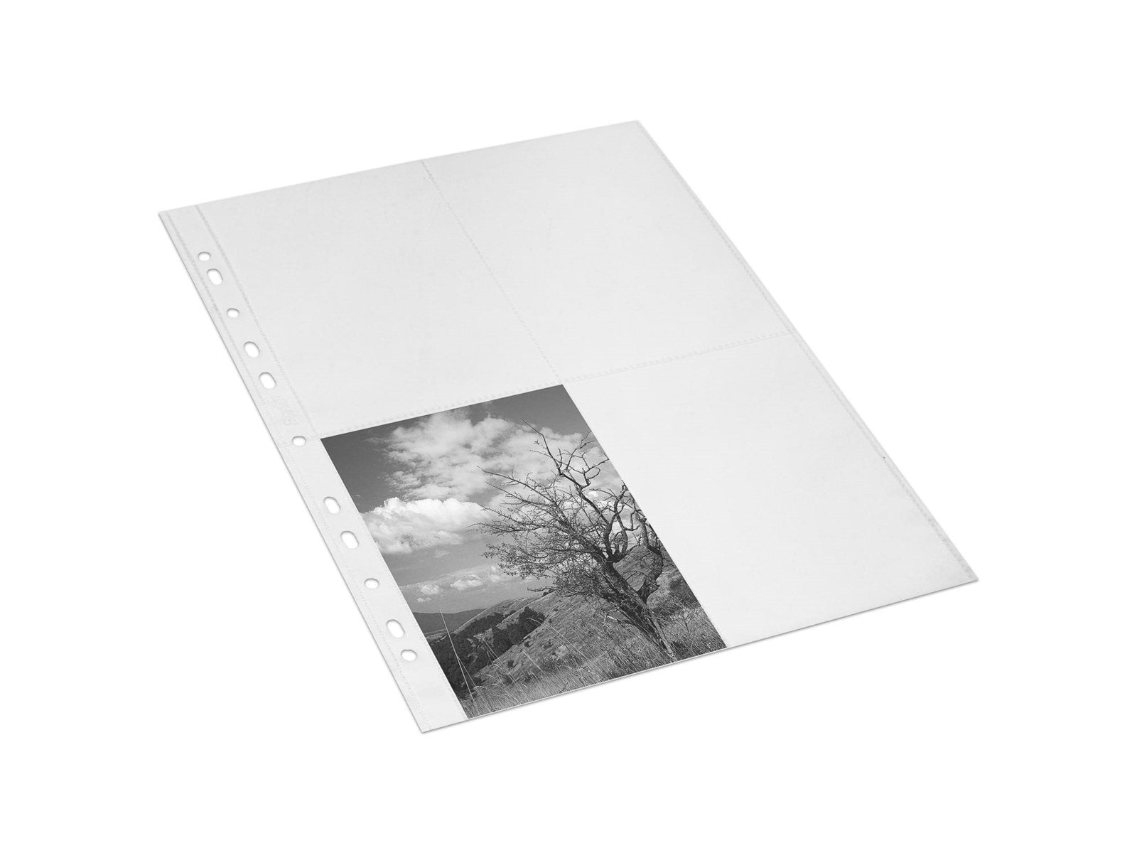 Bantex  Bag of 10 10x15cm Punched pockets for photographs PP smooth colourless