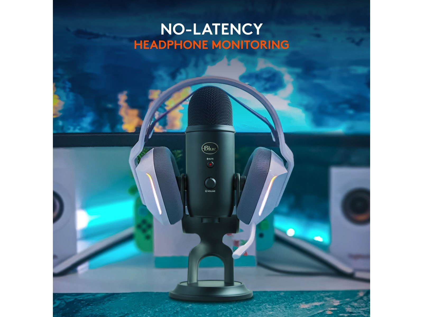 Blue Mic Yeti USB - Blackout - Microphone for Windows PC and Mac