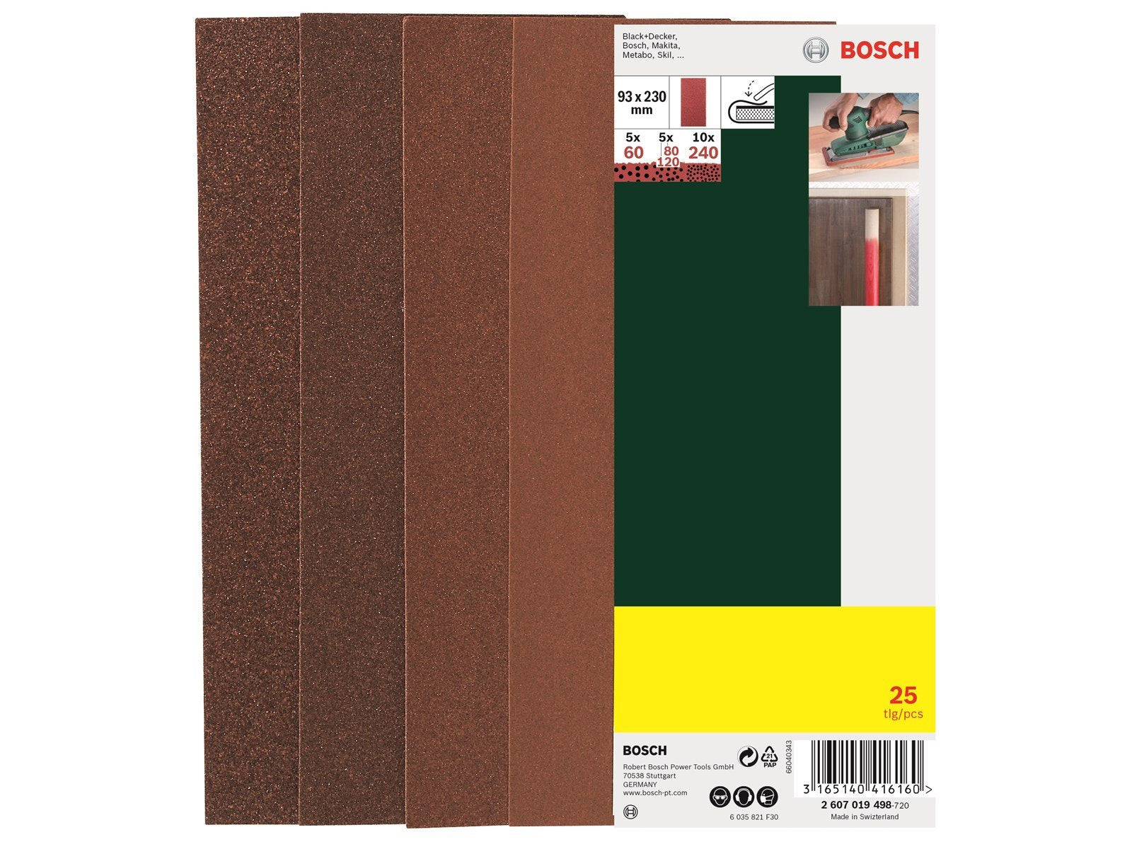 Bosch sanding sheet 25 Stk.