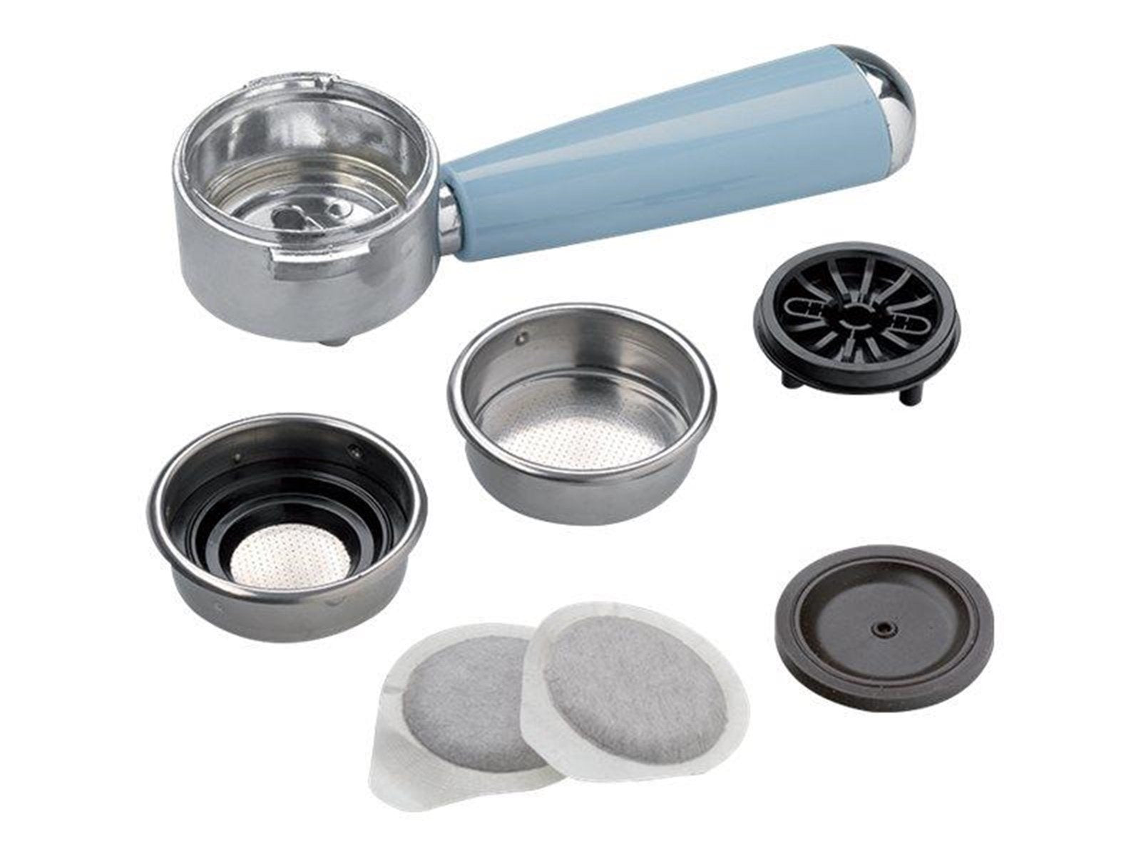 Ariete 1389 Vintage - coffee machine with cappuccinatore - 15 bar - light blue