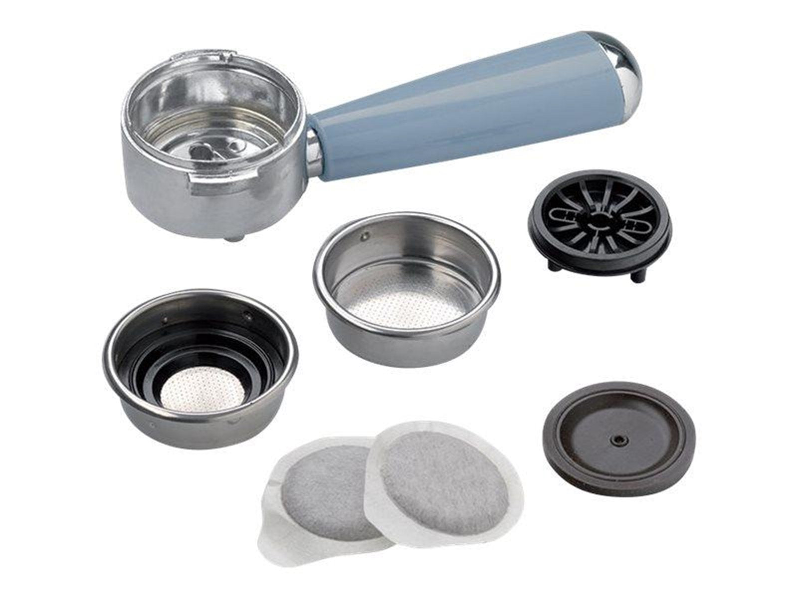 Ariete 1389 Vintage - coffee machine with cappuccinatore - 15 bar - light blue