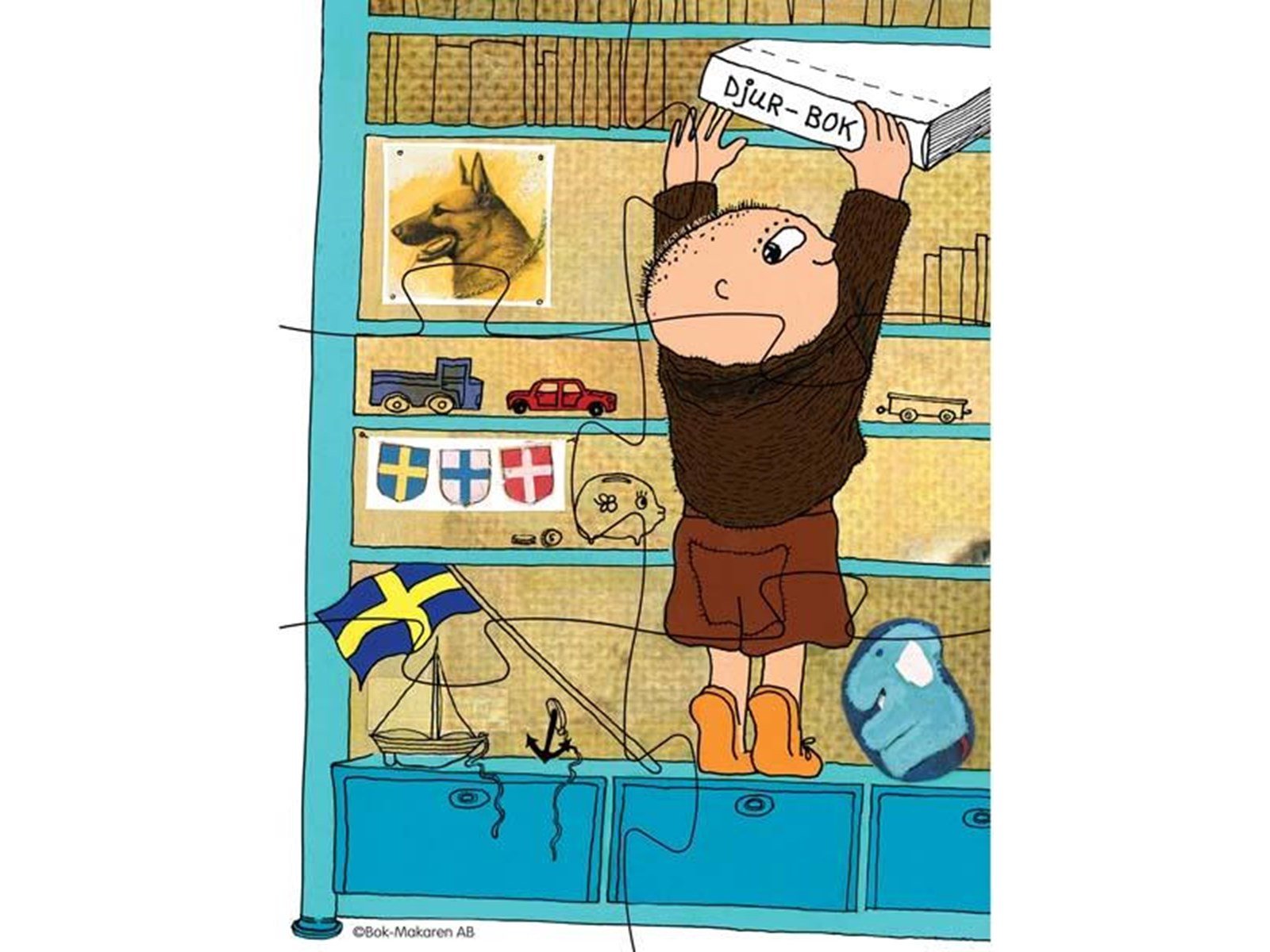 Barbo Toys Alfons Åberg - Deco Puzzle Boden