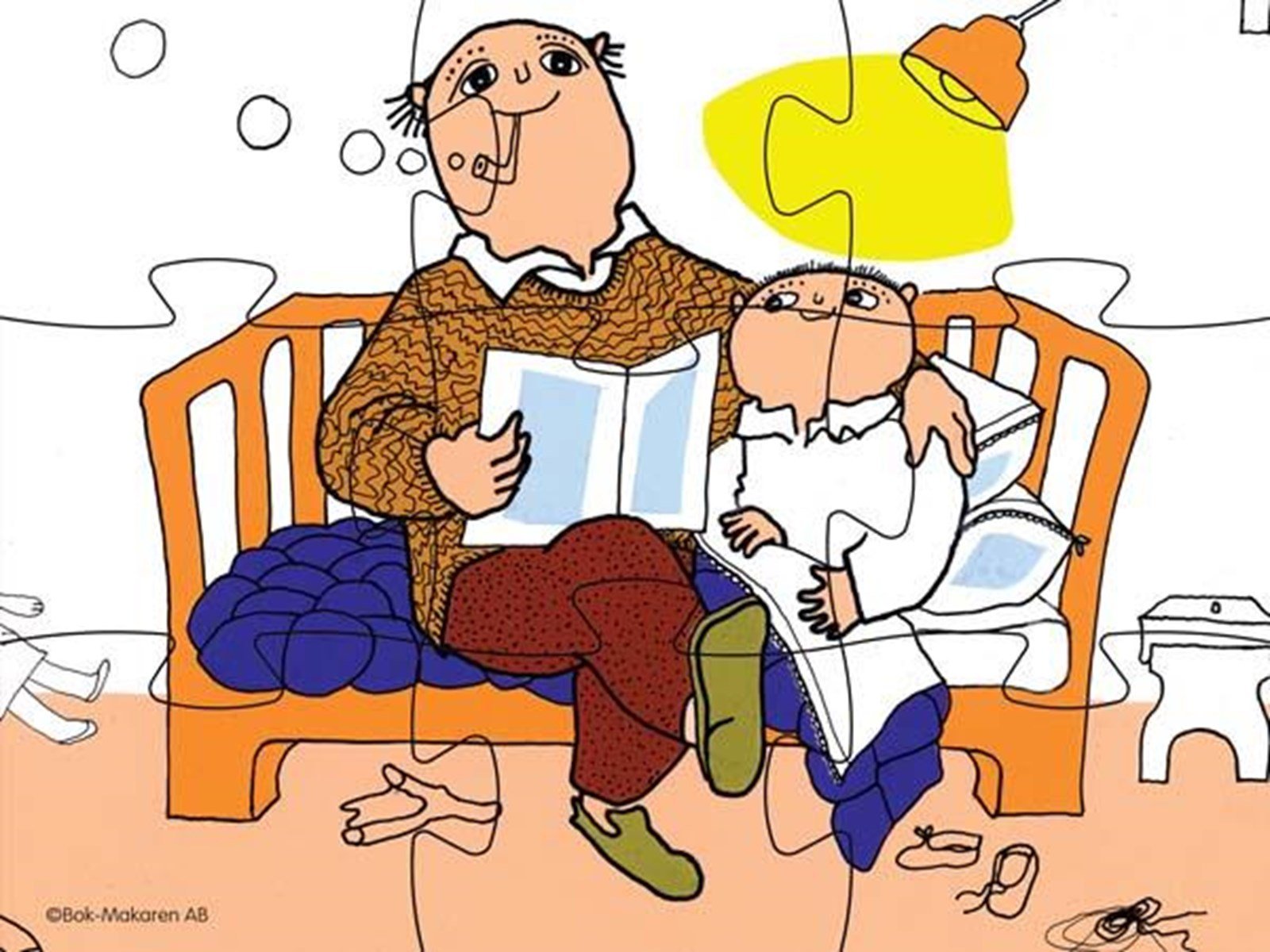 Barbo Toys Alfons Åberg - Deco Puzzle Boden