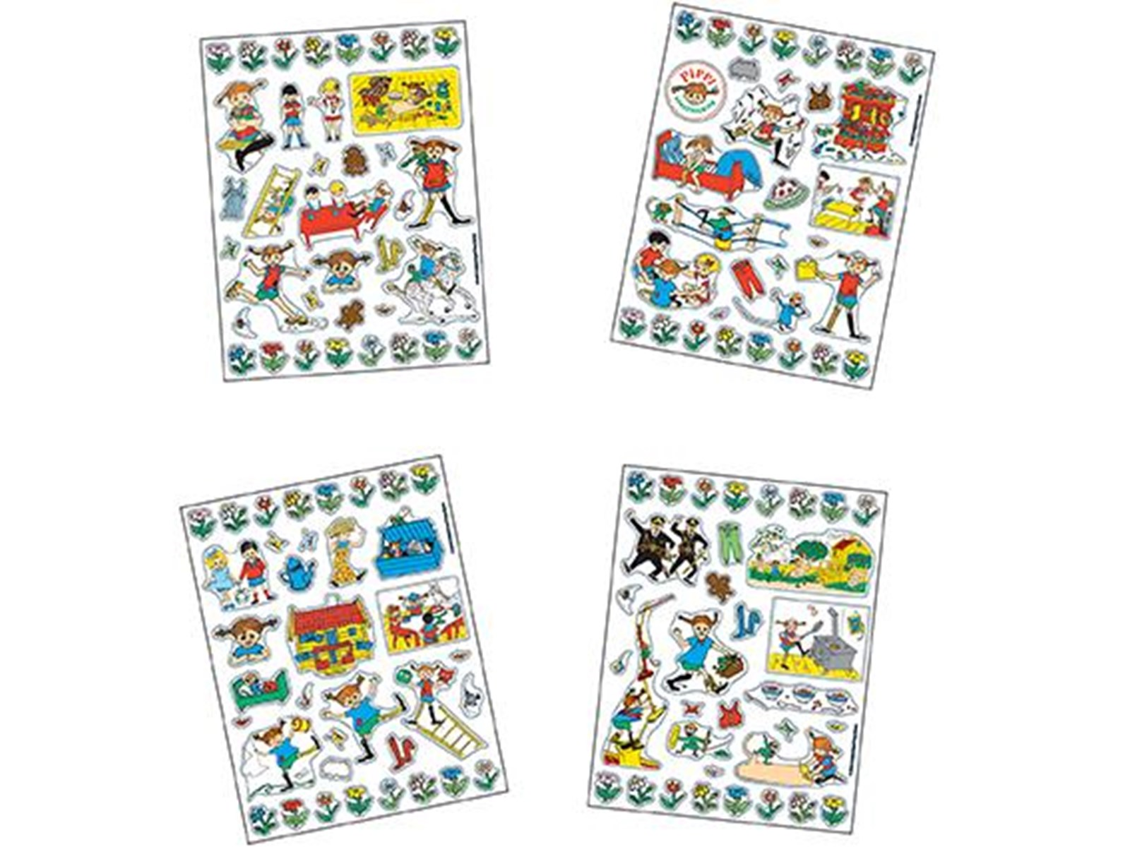 Barbo Toys - Pippi Longstocking Stickers Villa Villekulla with 140 Stickers - Aufkleber