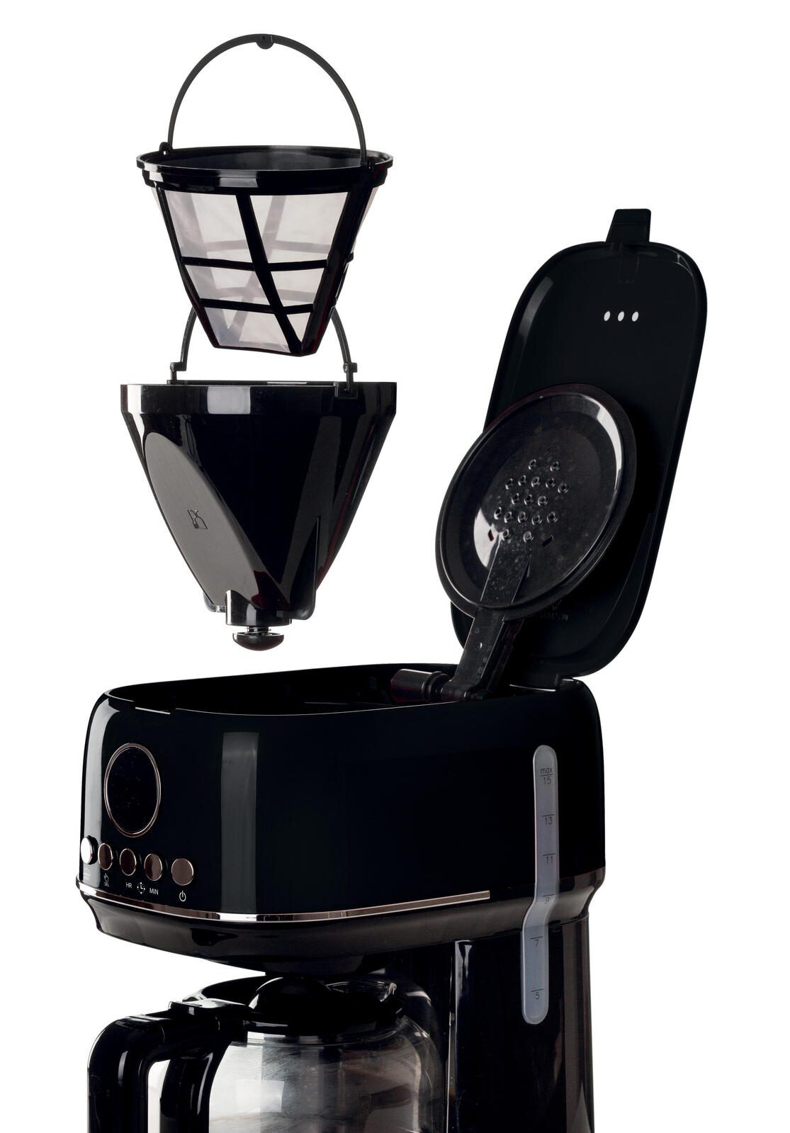 Ariete Moderna Filter-Kaffeemaschine - 1,5 l - schwarz