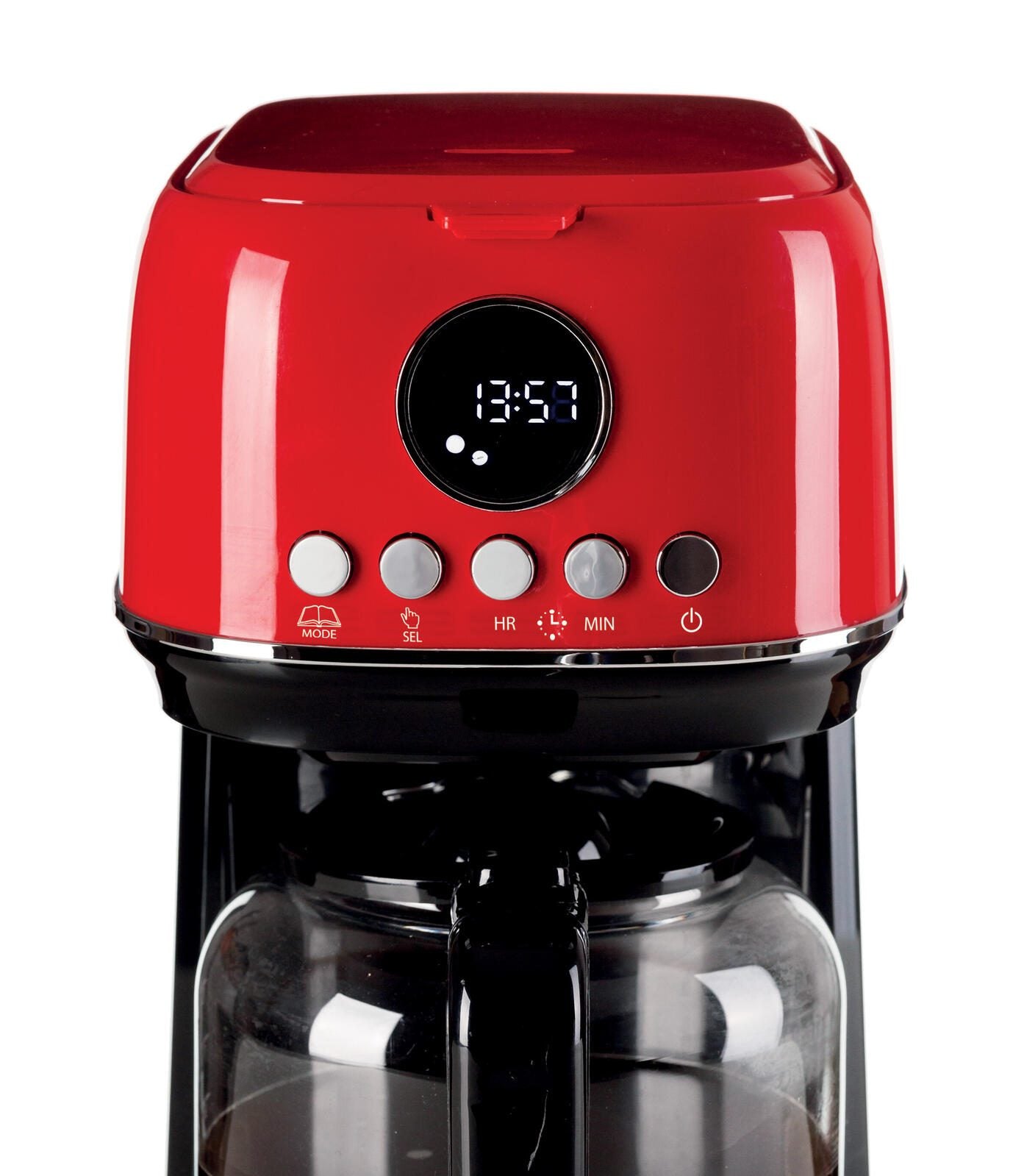 Ariete Moderna Filter-Kaffeemaschine - 1,5 l - rot