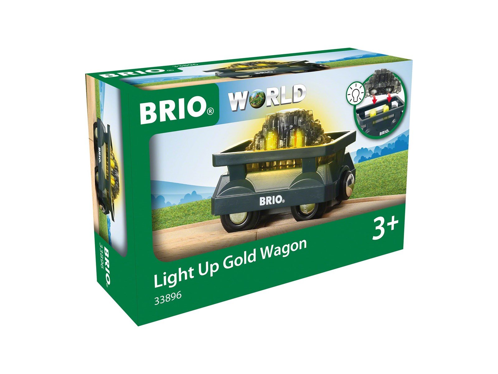 Brio Light Up Gold Wagon