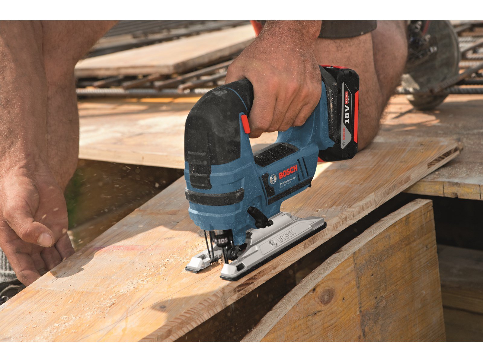 Bosch Professional GST 18V-LI B Cordless Jigsaw  incl. 2x Accus