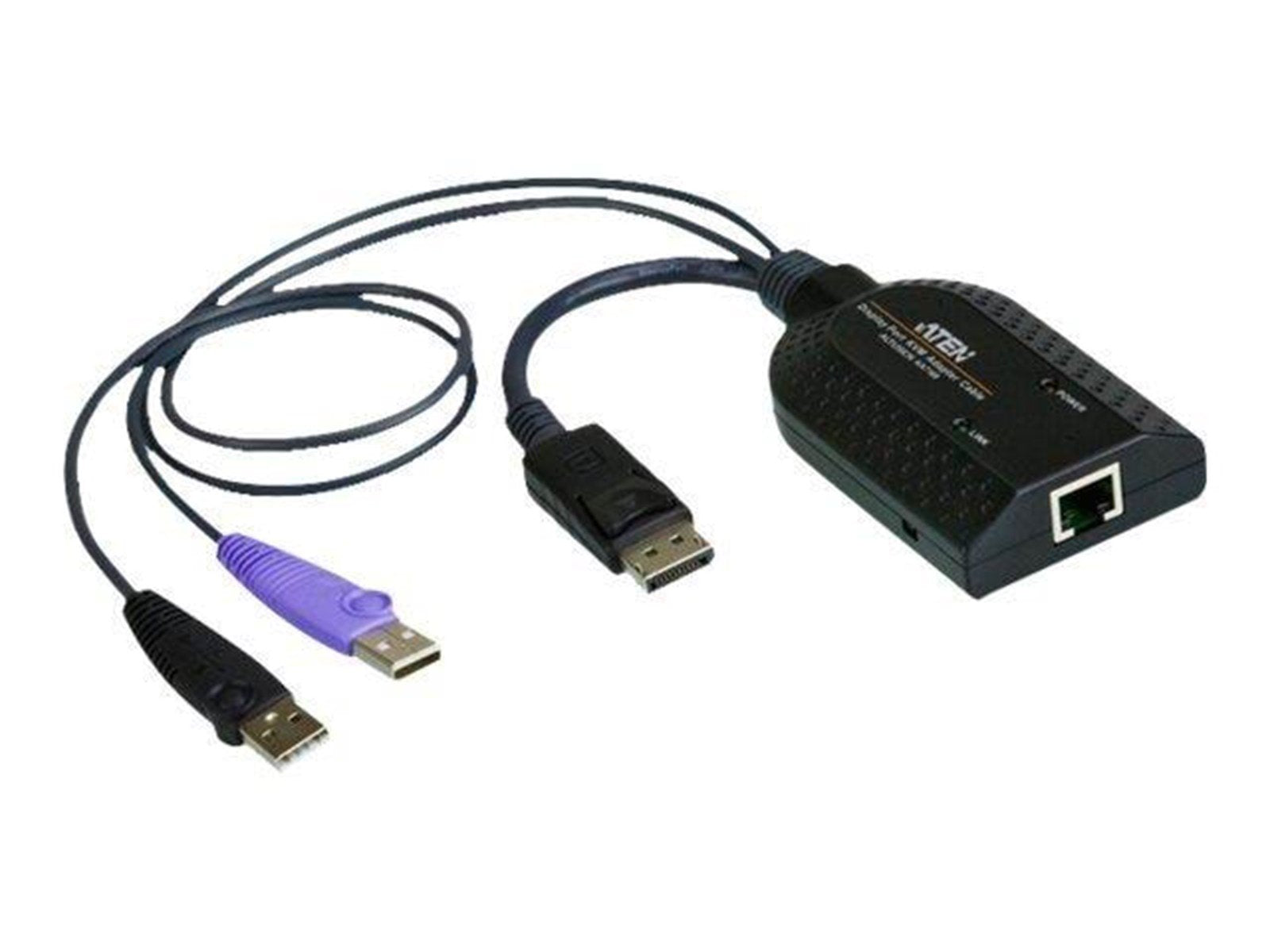 ATEN KA7169 USB DisplayPort Virtual Media KVM Adapter with Smart Card Support