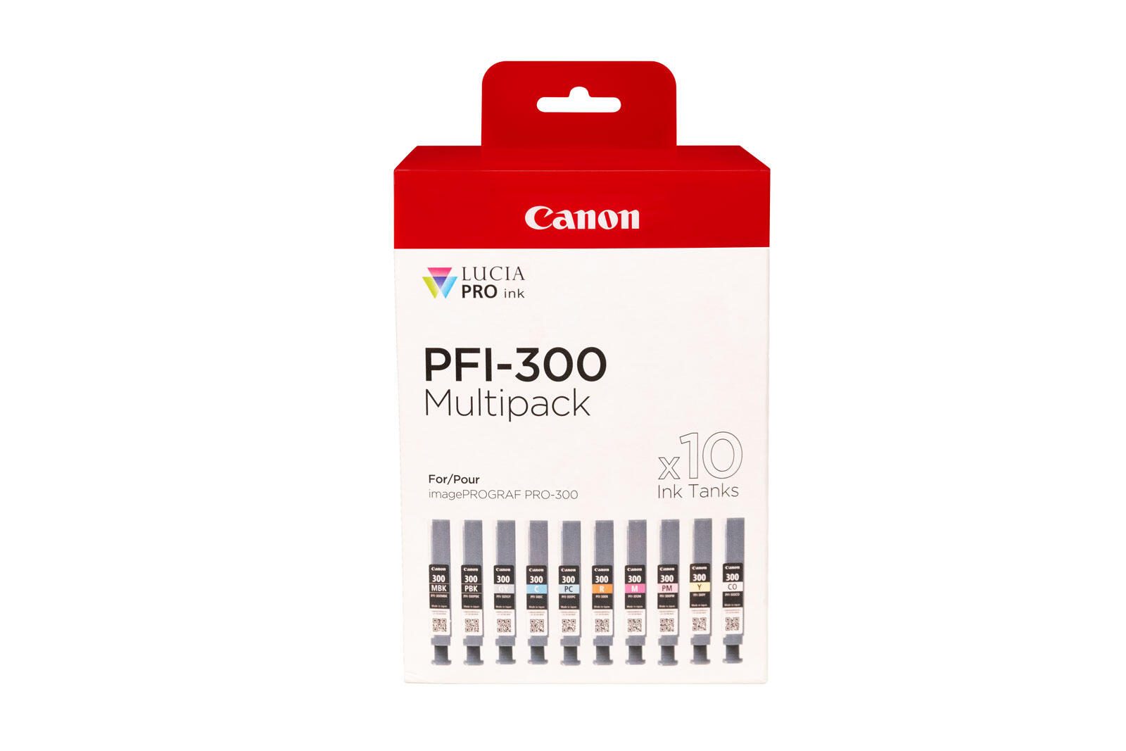 Canon Original PFI-300 Druckerpatronen - 10er Multipack