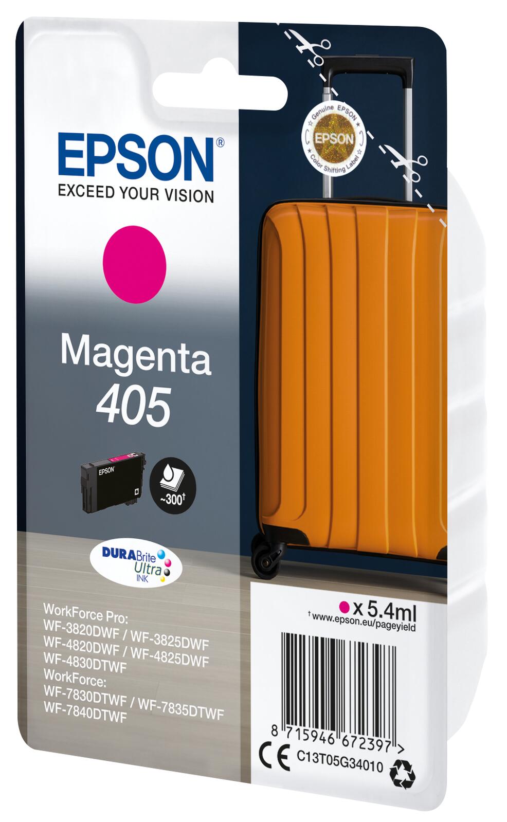 Epson Original 405 Koffer Druckerpatrone magenta 5,4ml (C13T05G34010)