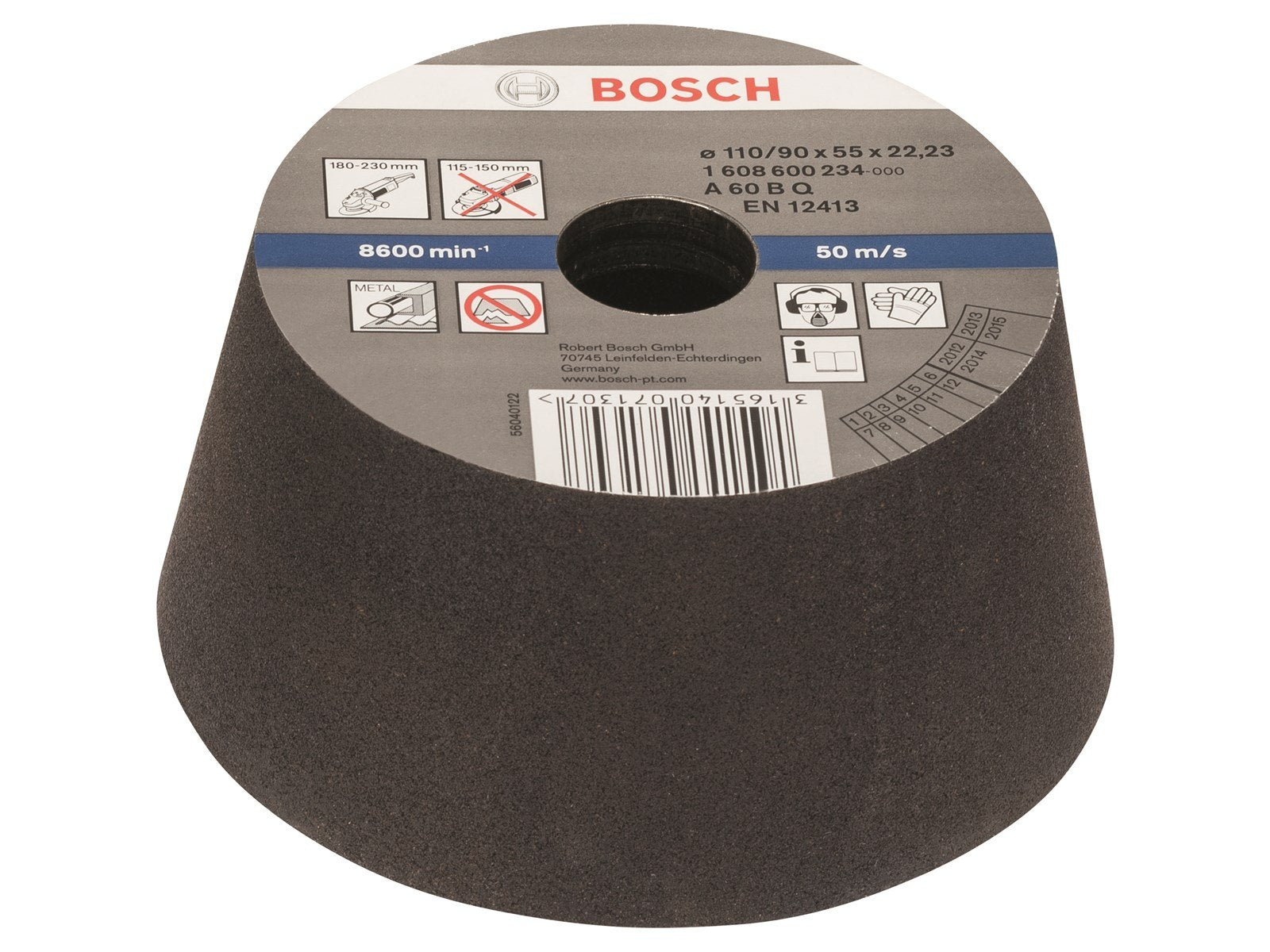 Bosch KOPSLIBESTEN 110MM K60 METAL