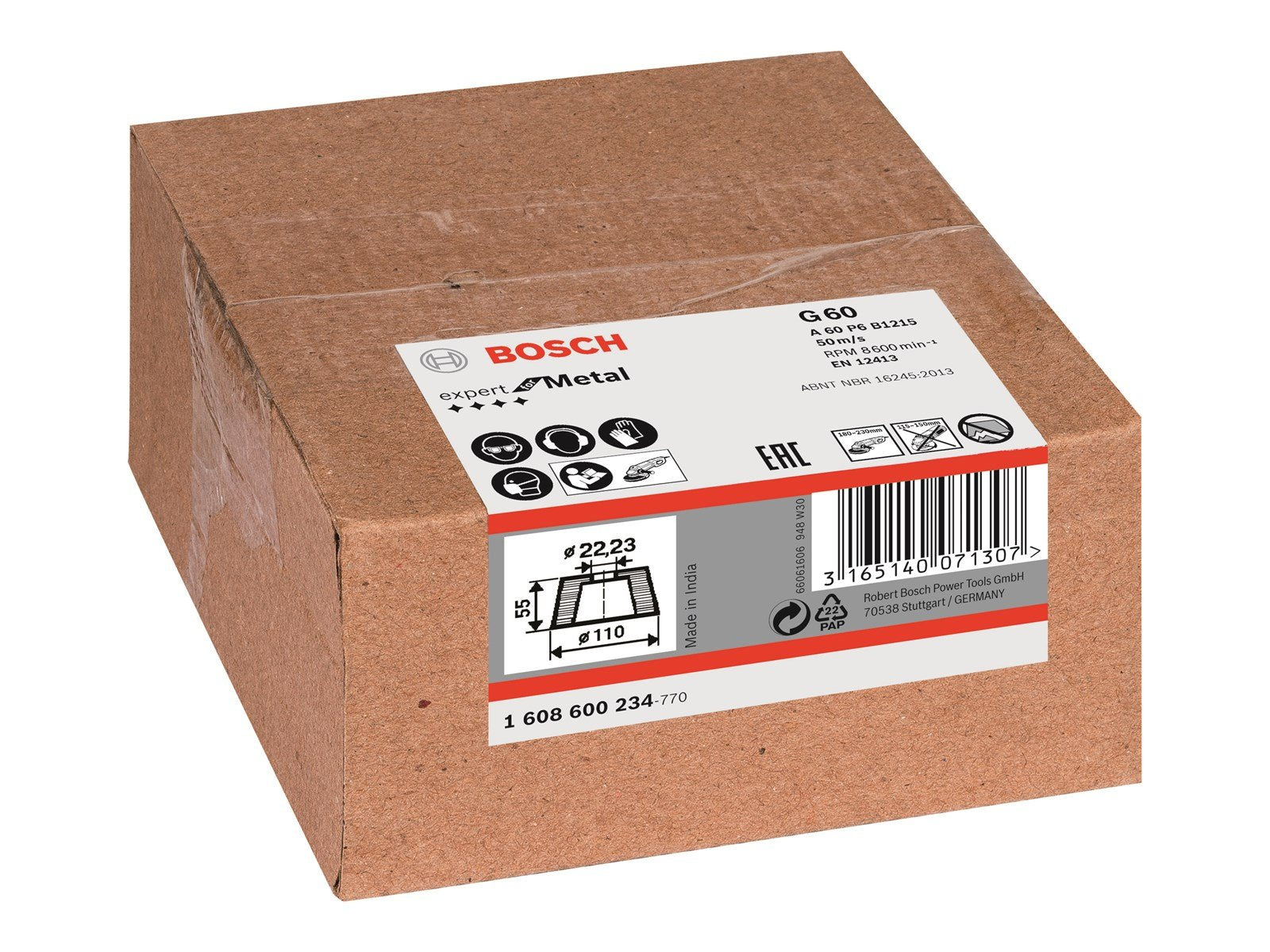 Bosch KOPSLIBESTEN 110MM K60 METAL