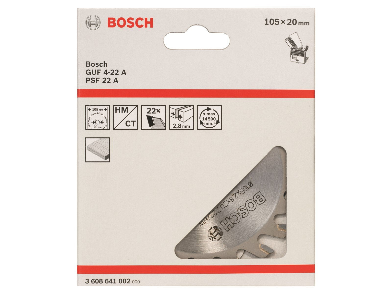 Bosch FRÆSERKLINGE 22 TDR