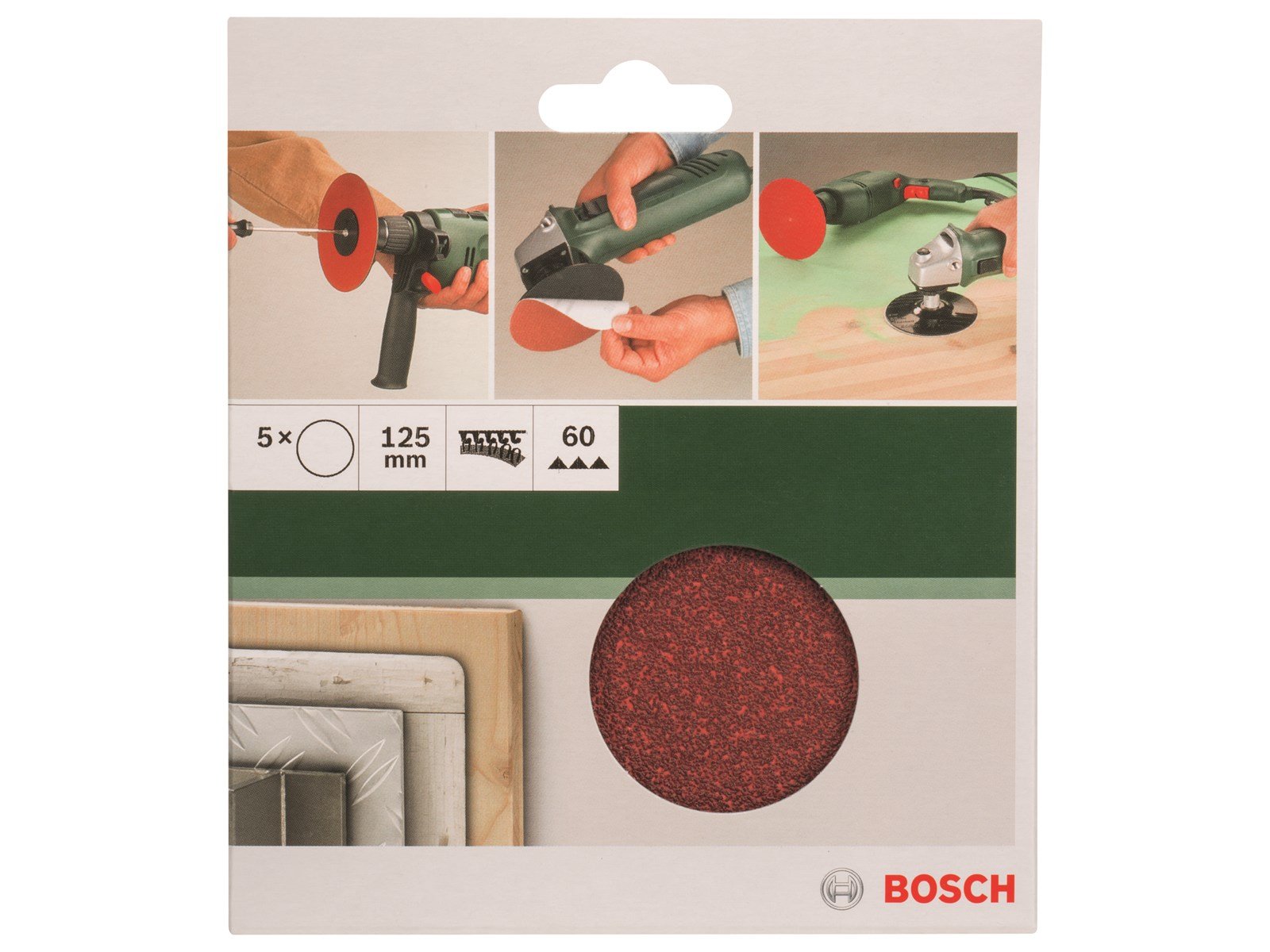 Bosch SLIBEBLAD 125MM K60 U/HUL 5STK GL
