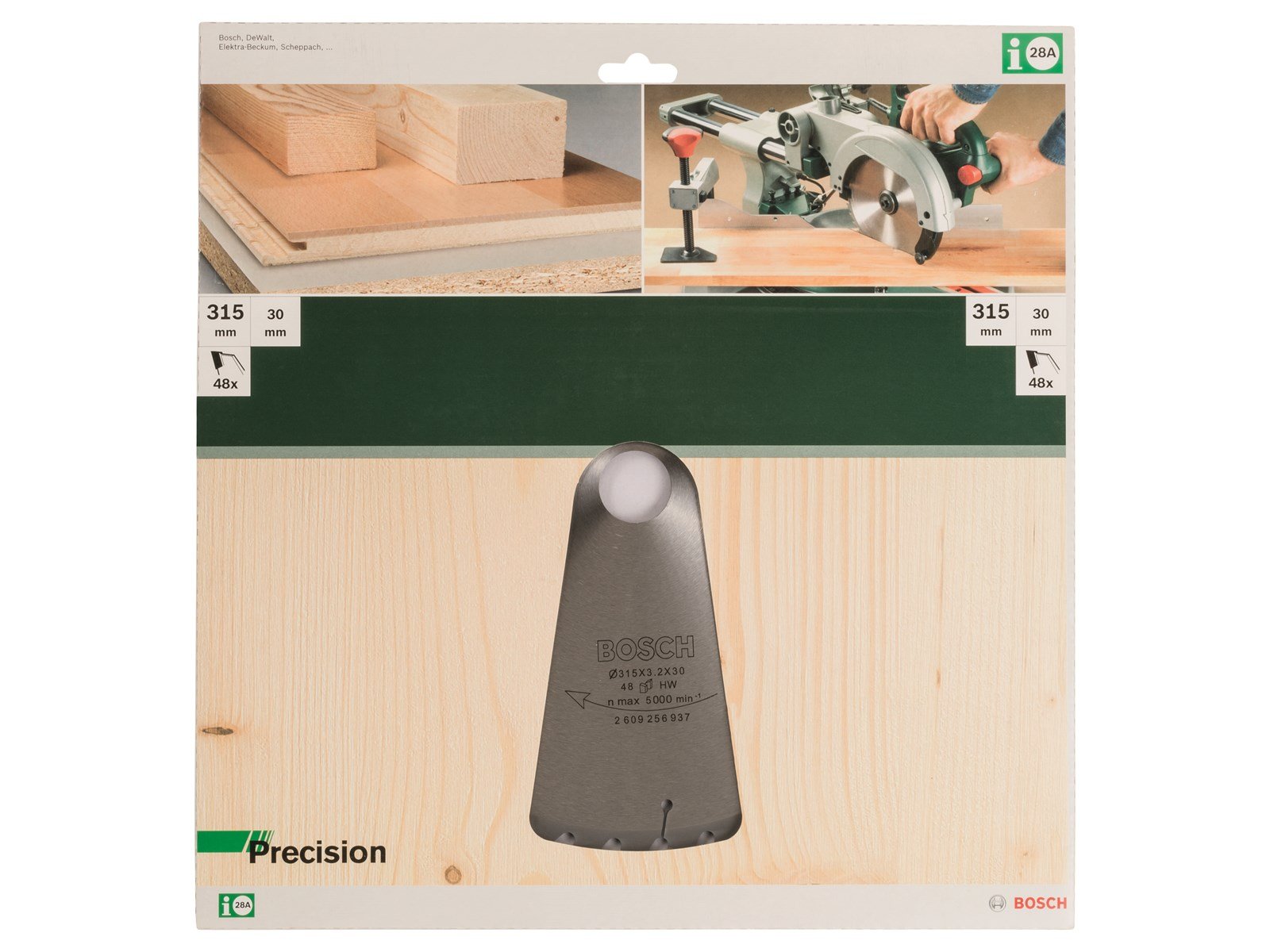 Bosch RUNDSAVKL PRECISION 315X3.2X30MM 48 TDR