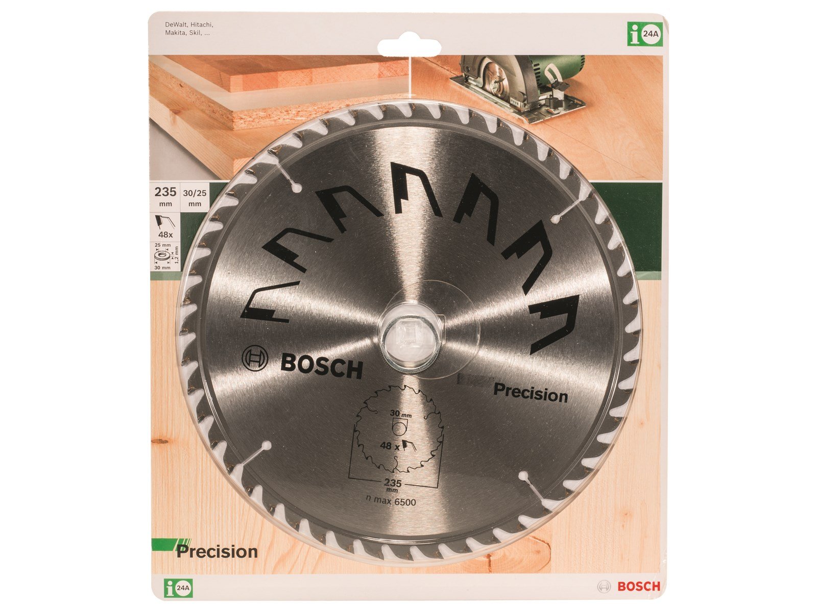 Bosch RUNDSAVKLINGE PRECISION Ø235X2X30/25 T48