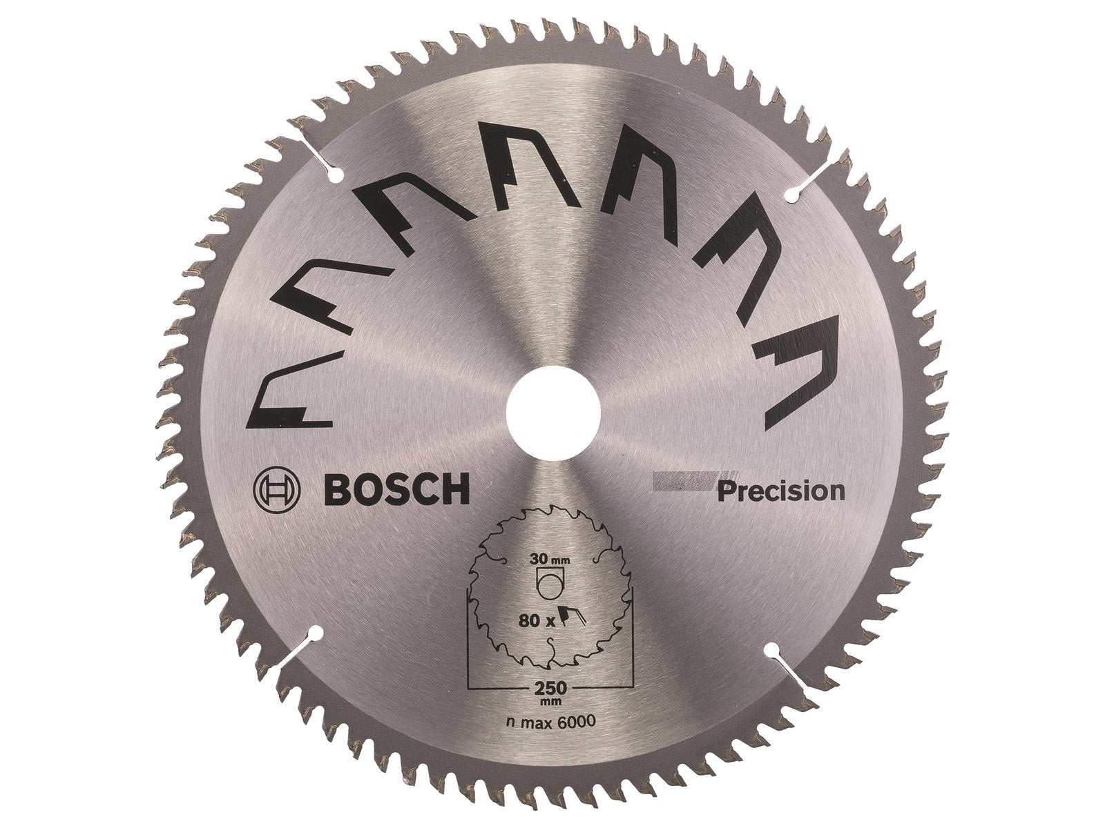 Bosch RUNDSAVKLINGE PRECISION 250X2X30/MM T80