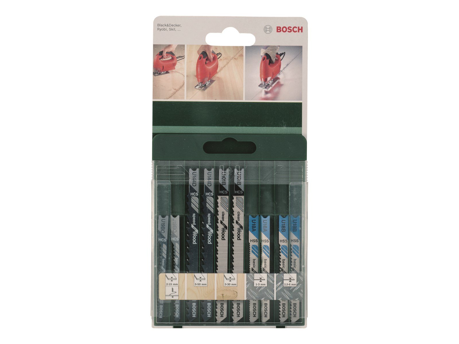 Bosch STIKSAVKLINGESÆT USKAFT TRÆ/METAL 10 STK