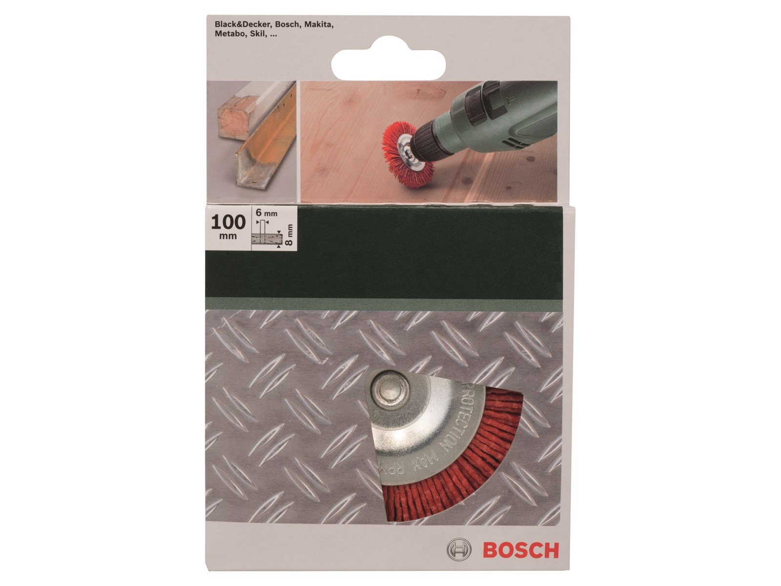Bosch SLIBESKIVEBØRSTE NYLON SIC Ø100MM 6MM