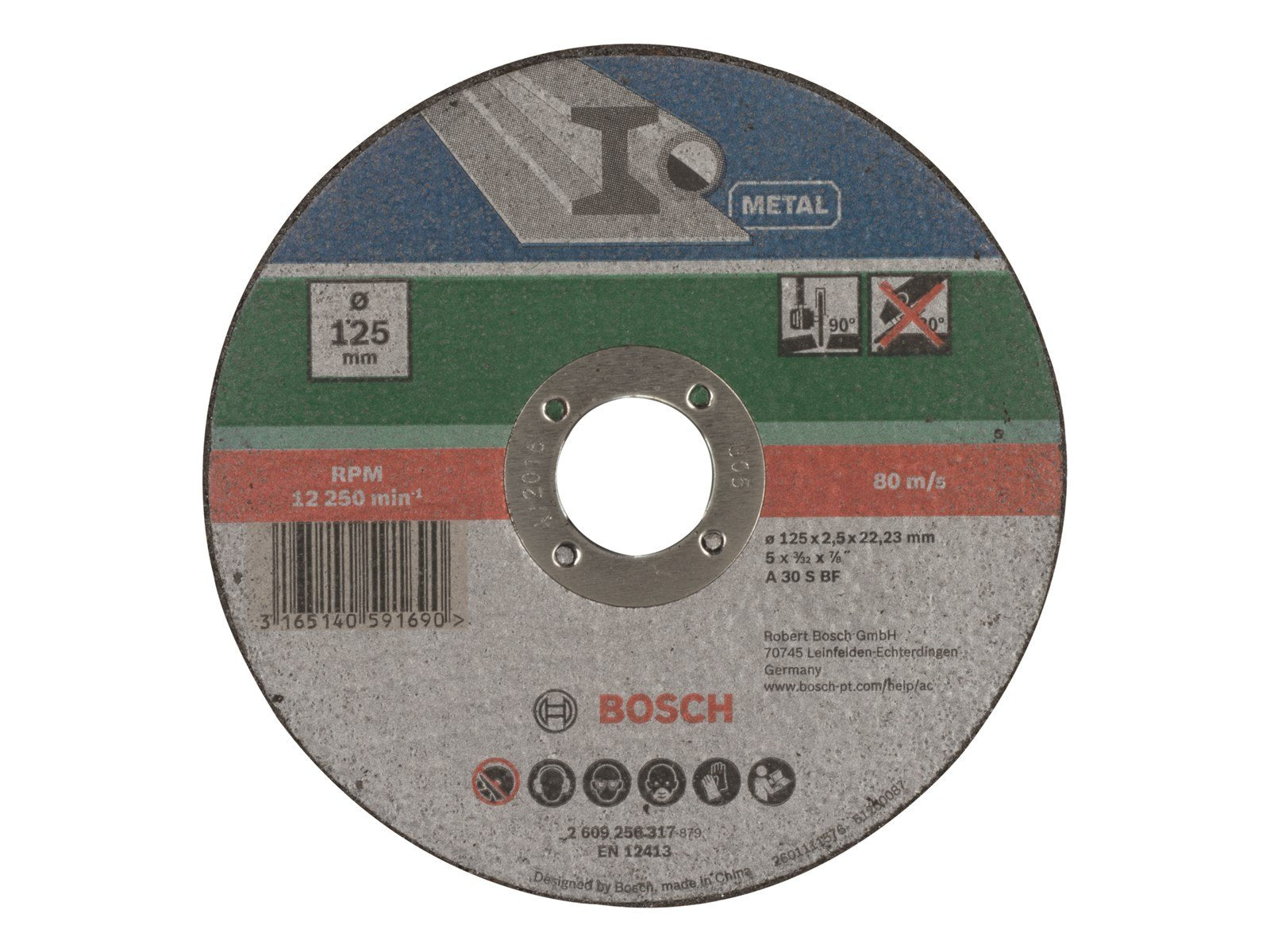 Bosch SKÆRESKIVE METAL 125X2.5MM LIGE