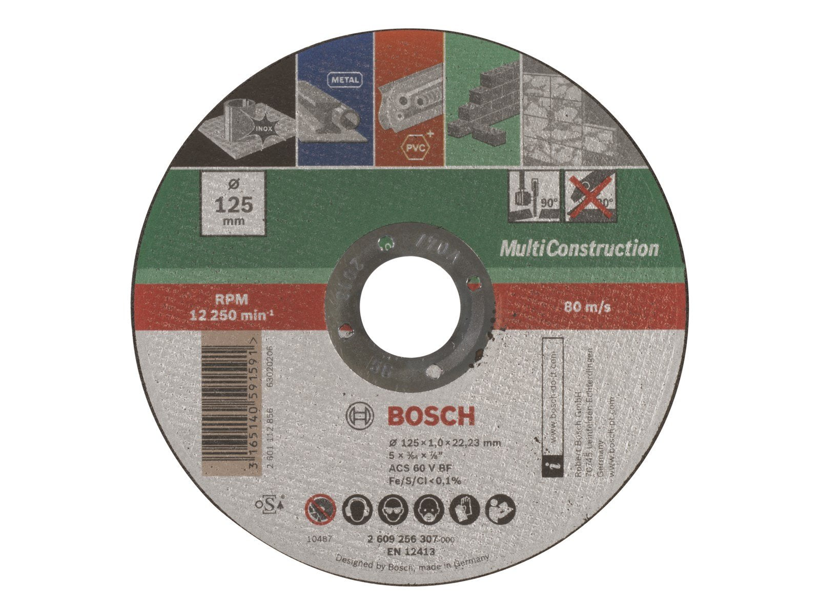 Bosch SKÆRESKIVE 125X1.0X22.23MM MULTICON GL