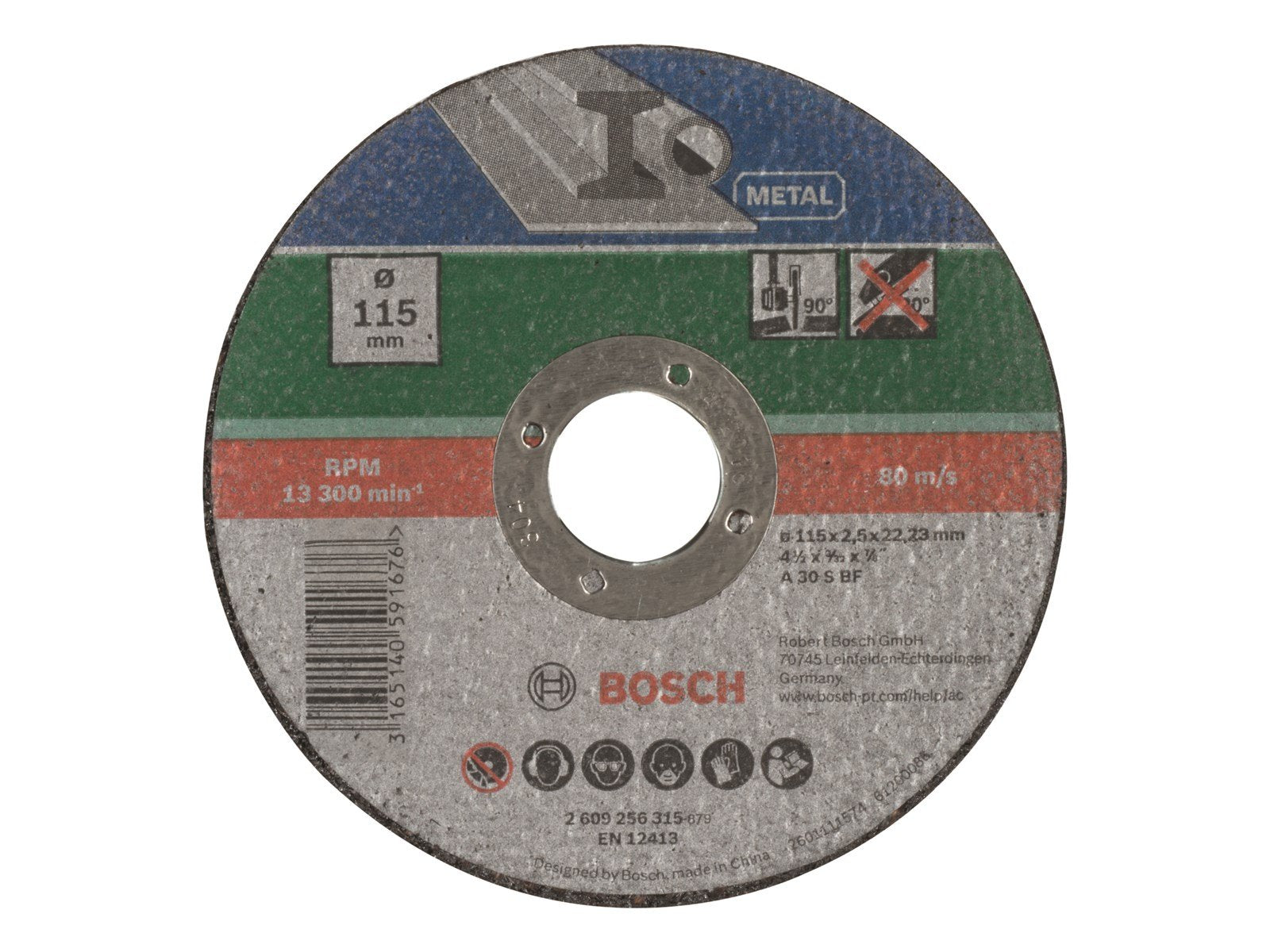 Bosch SKÆRESKIVE METAL 115X2.5MM LIGE