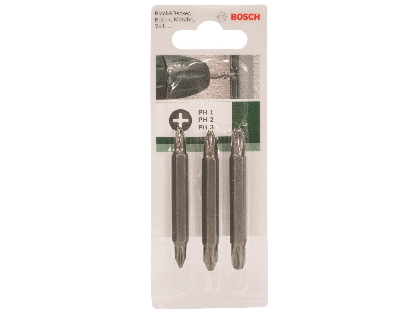 Bosch BITSSÆT DOBBELT PH 60MM 3STK GL