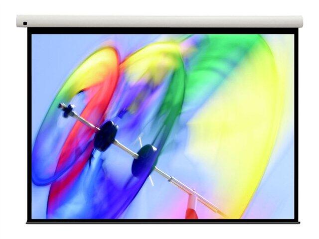 Optoma DS-3100PMG+ Manuelle Pull Down Leinwand Wand-/Deckenmontage, Weiß, 4:3, (100') 254 cm