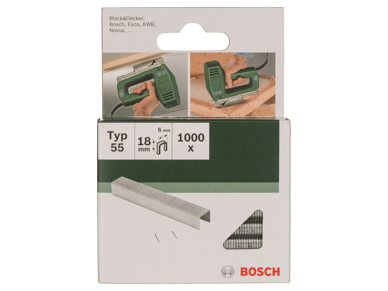 Bosch KLAMME TYPE 55 6X1.08X18MM 1000 STK GL