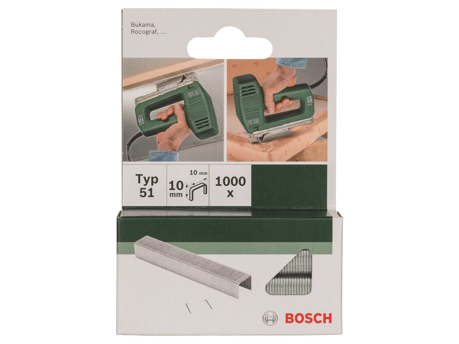 Bosch KLAMME TYPE 51 10X1X10MM 1000 STK GL