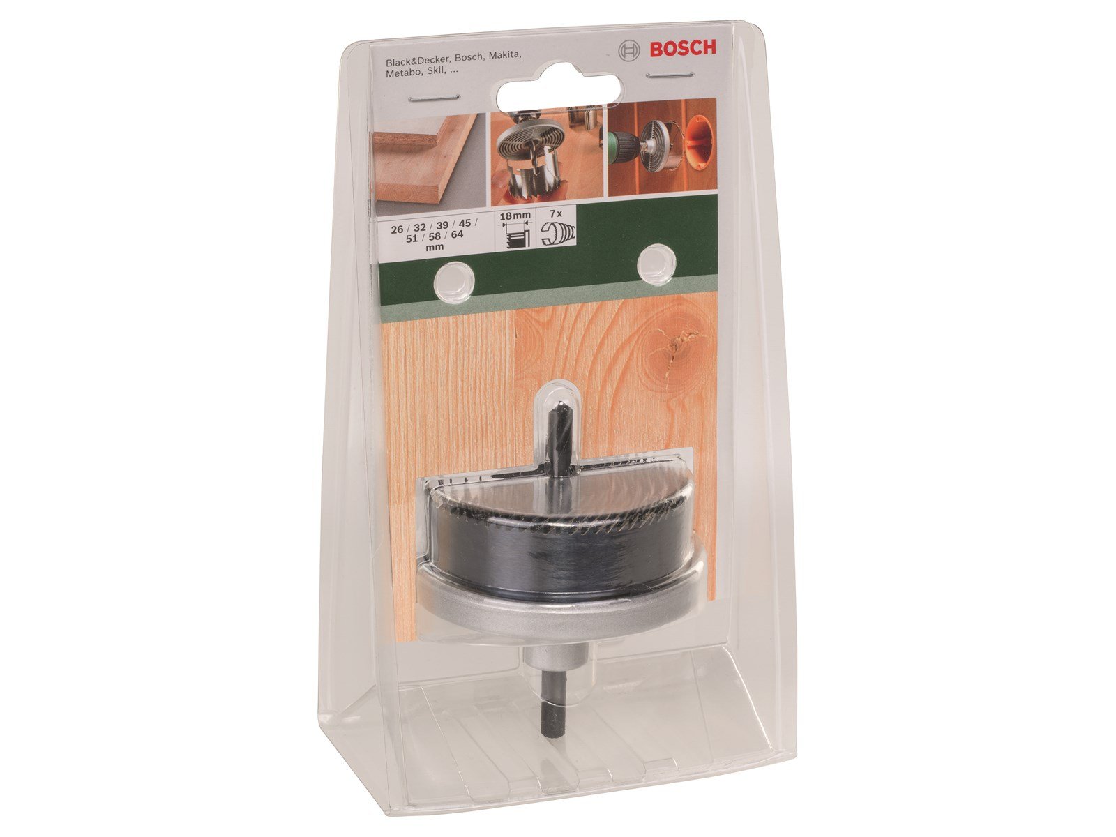 Bosch SAVKRANSSÆT TRÆ Ø26-64X18.5MM 7STK