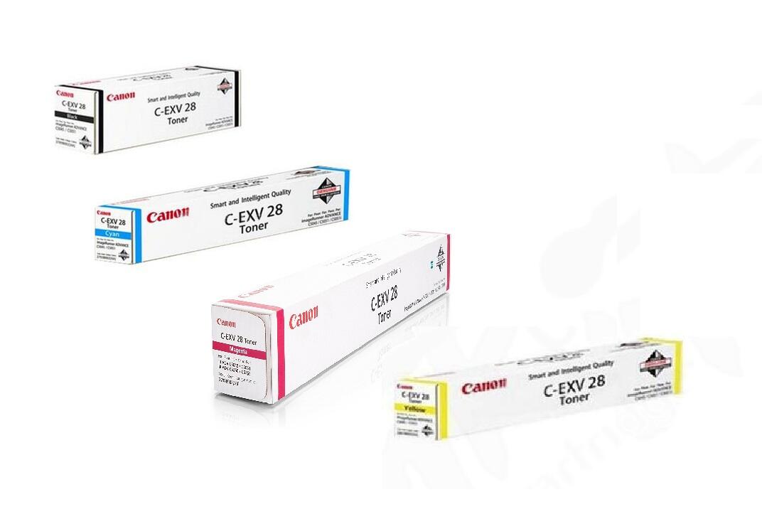 Canon Original Toner C-EXV28 4er-Set schwarz, cyan, magenta, gelb