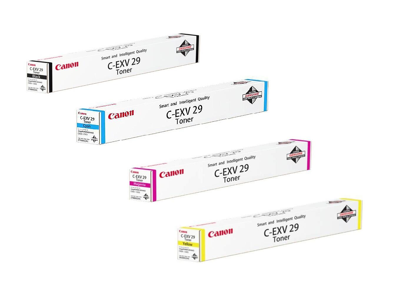Canon Original Toner C-EXV29 4er-Set schwarz, cyan, magenta, gelb