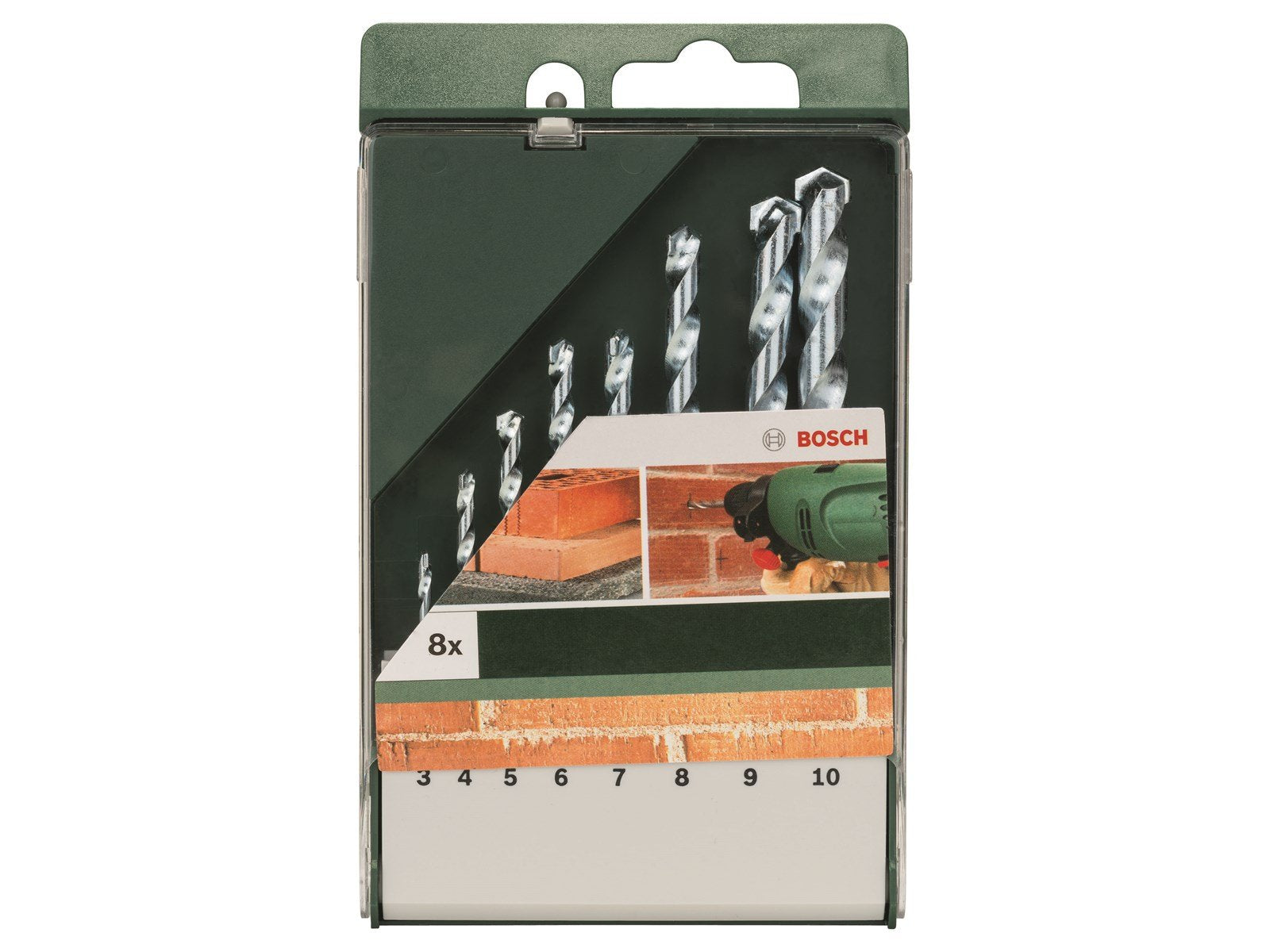 Bosch MURBORSÆT Ø3-10MM 8 STK