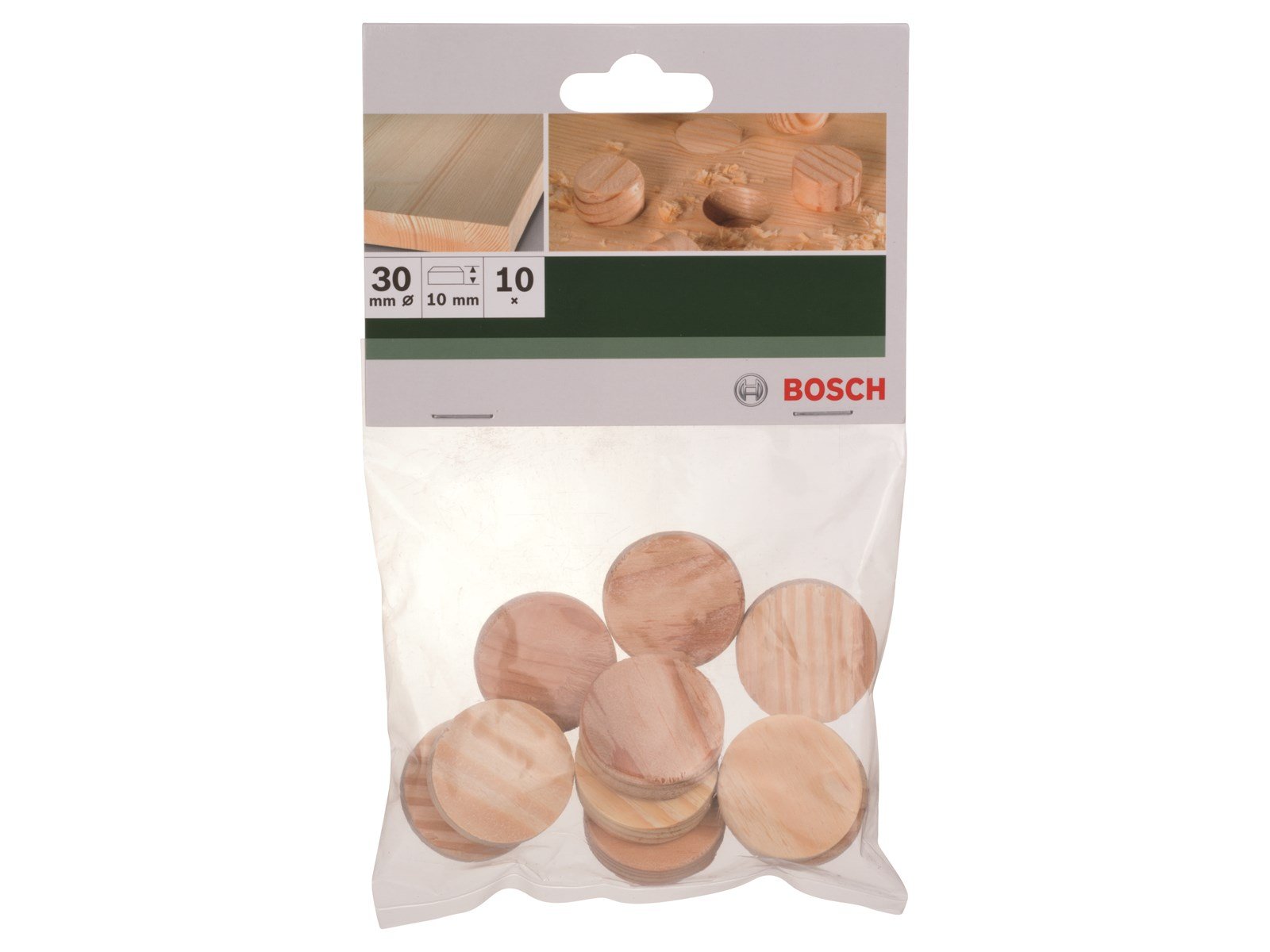 Bosch TRÆ PLUGS Ø30X10MM 10 STK