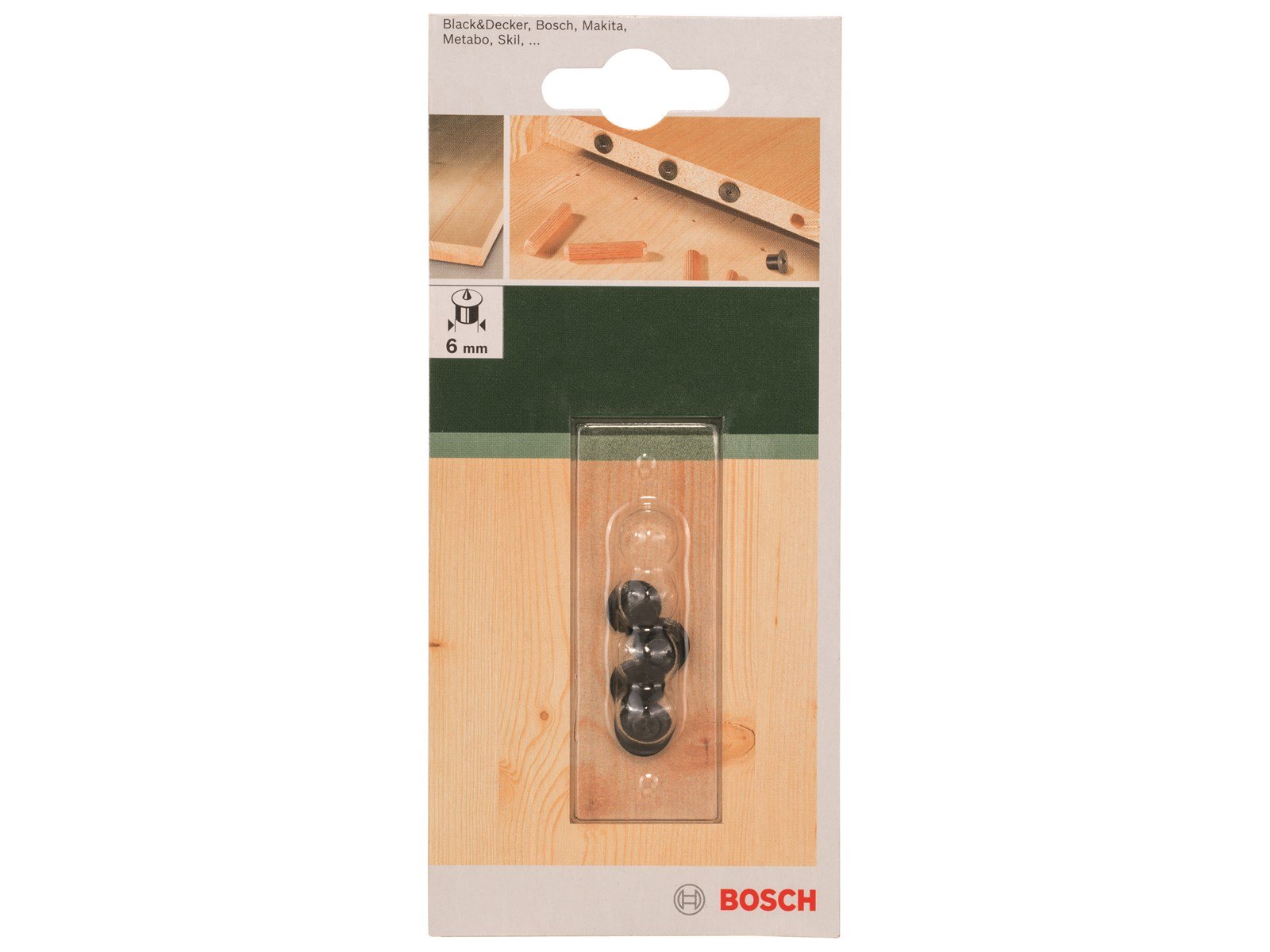 Bosch TRÆDYVELSÆTTER 6MM 4 STK
