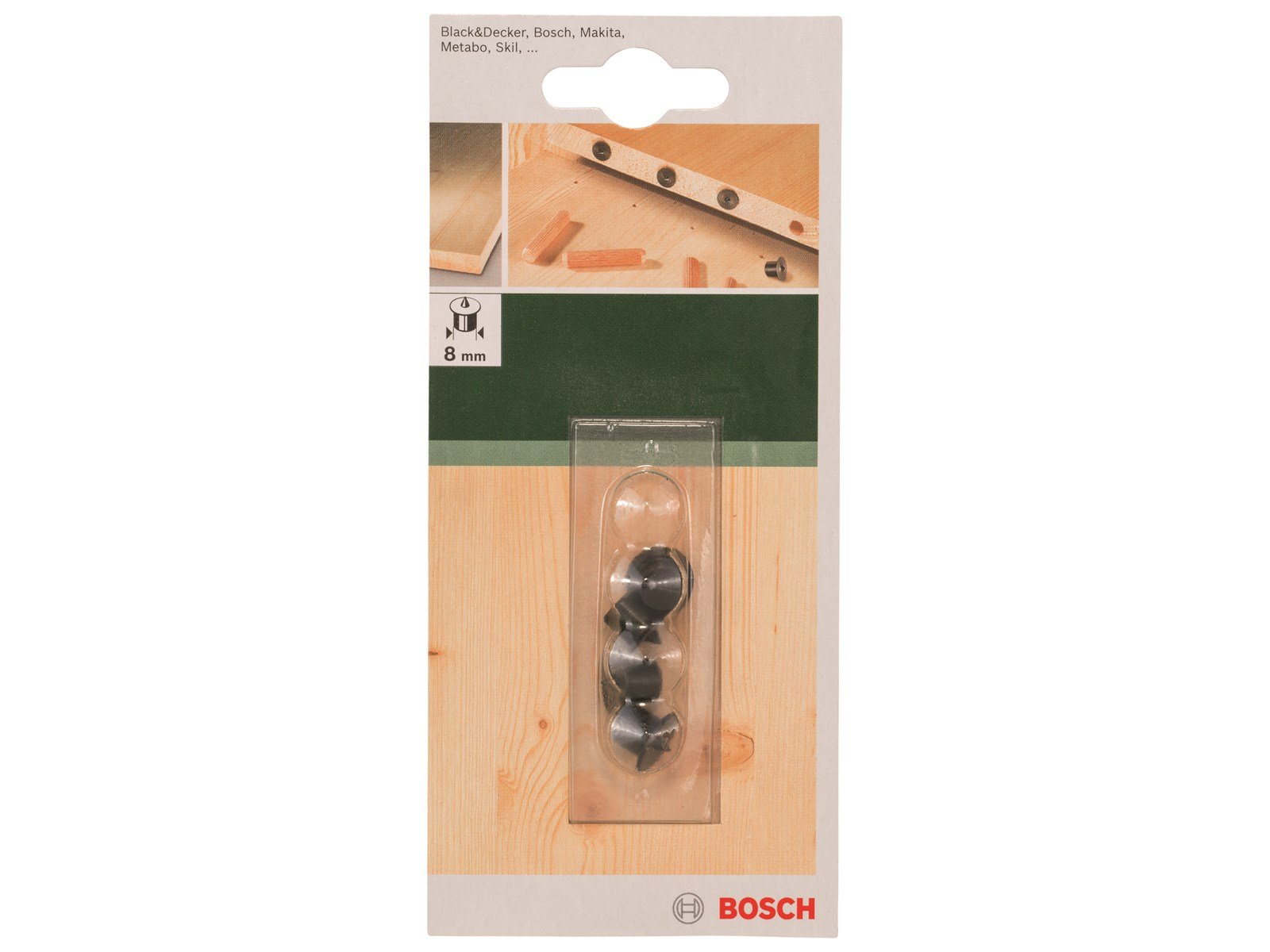 Bosch TRÆDYVELSÆTTER 8MM 4 STK