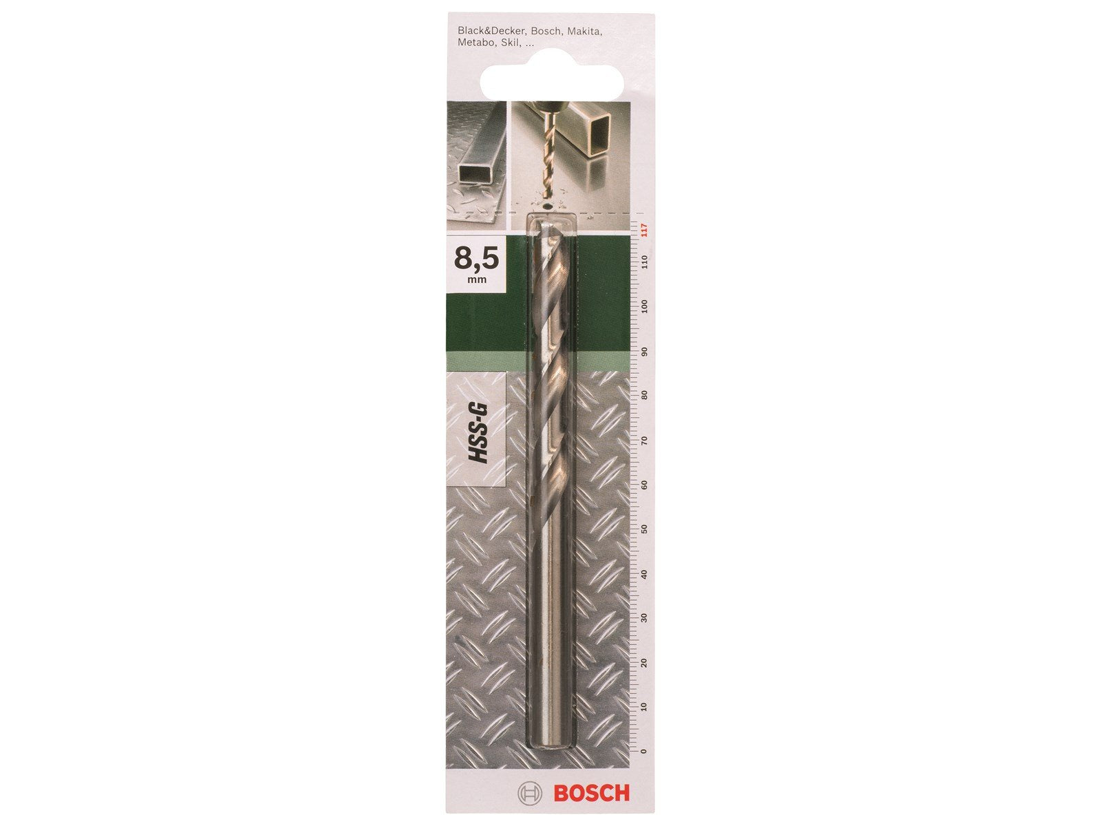 Bosch METALBOR HSS-G Ø8.5X75X117MM 118GR
