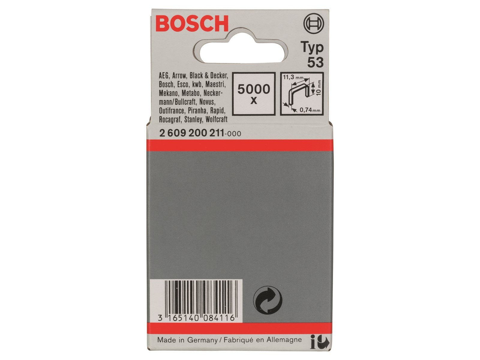 Bosch KLAMME B:11.4XL:10 NR53 5000 STK
