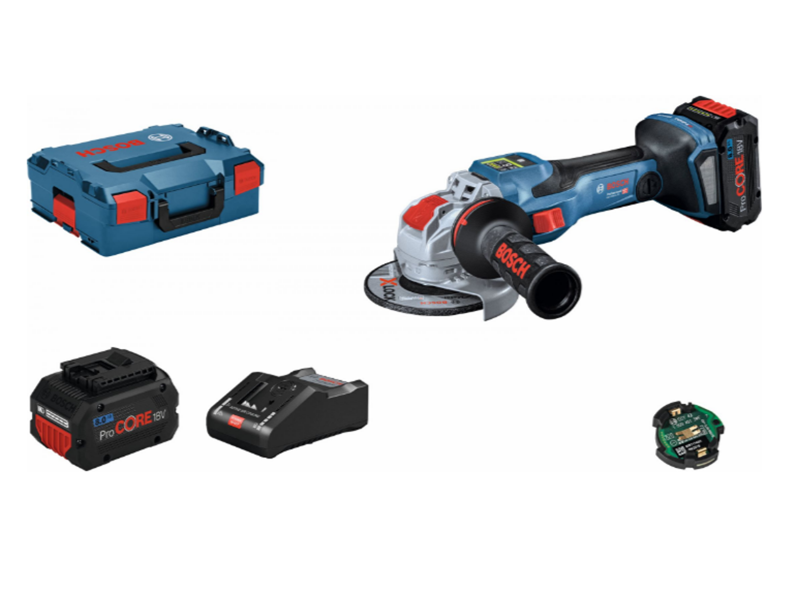 Bosch Professional CORDLESS ANGLE GRINDER GWX 18V-15SC 2X8A L-BOX