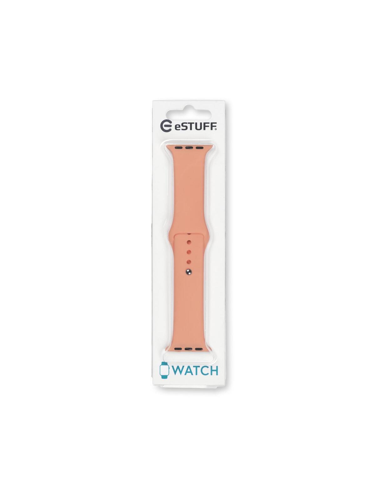 eSTUFF Silicone Strap für die Apple Watch, 40/41mm - Peach
