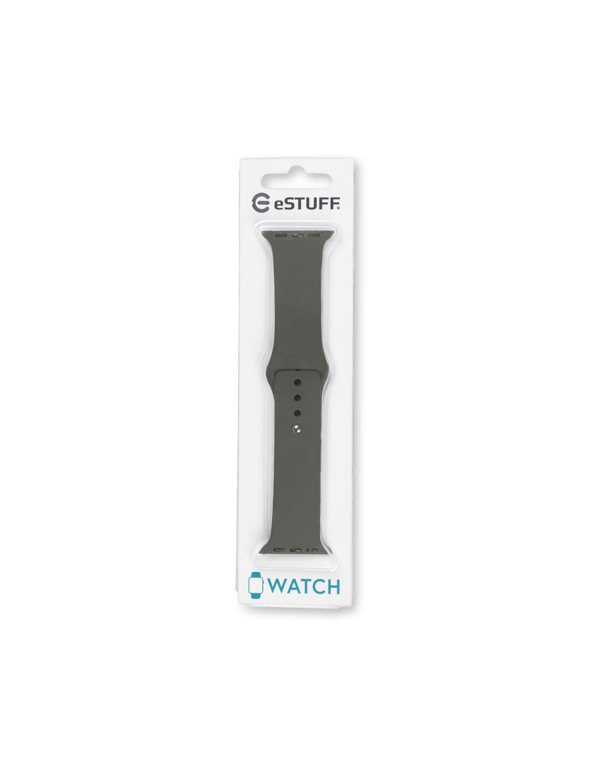 eSTUFF Silicone Strap für die Apple Watch, 40/41mm - Olive