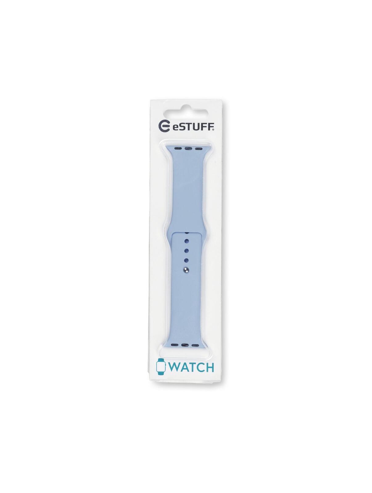 eSTUFF Silicone Strap für die Apple Watch, 40/41mm - Skyblue