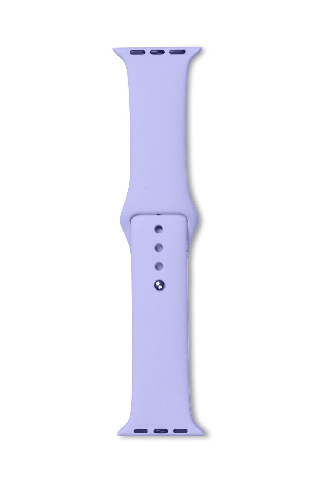 eSTUFF Silicone Strap für die Apple Watch, 44/45mm - Pale-Purple