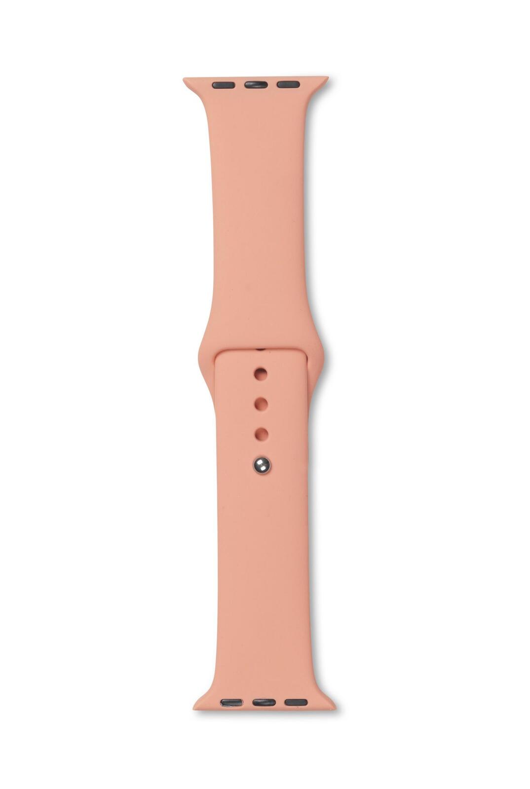 eSTUFF Silicone Strap für die Apple Watch, 44/45mm - Peach