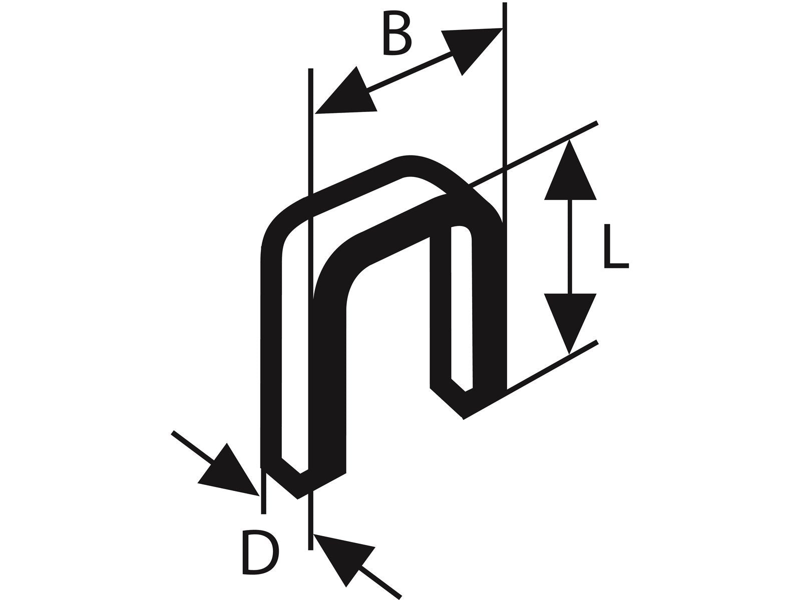 Bosch KLAMMER TYPE 55 6X1.08X19MM 1000 STK