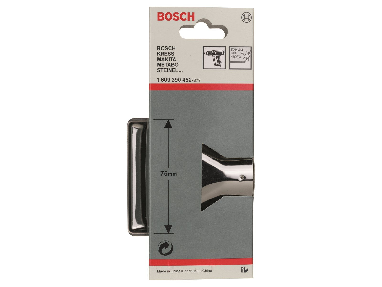 Bosch FLADDYSE M/SIDEBESK 75MM T VARMLUFTPIST