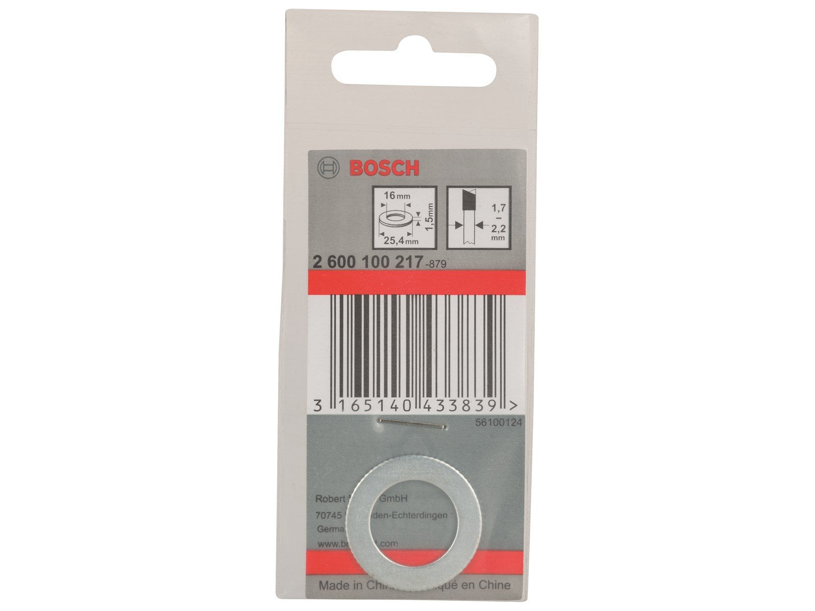 Bosch REDUCERRING Ø25.4/16MM MAX2.2MM KLINGE