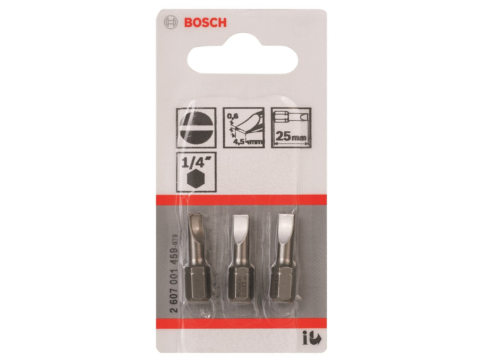 Bosch BIT LIGE 0.6X4.5MM 25MM 3STK